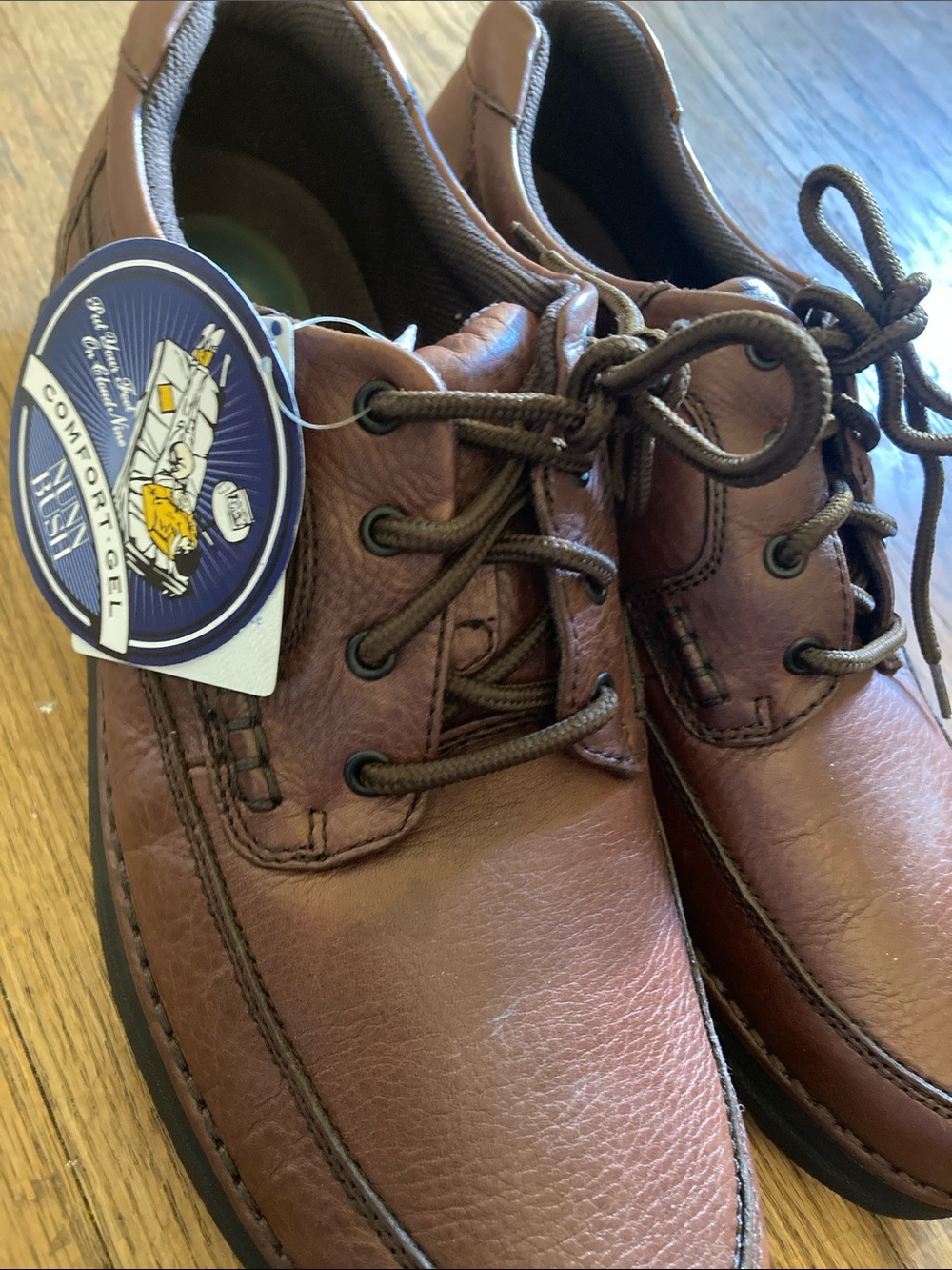 Men's Nunn BushBrown Leather Lace-Up Comfort Shoes